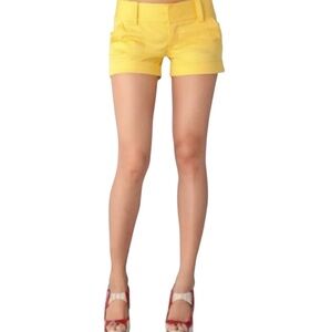 Alice + Olivia Cady Bright Yellow Shorts